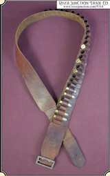 Vintage Brauer Bros. Mfg. Co. .45 Colt cartridge belt. - 1 of 8
