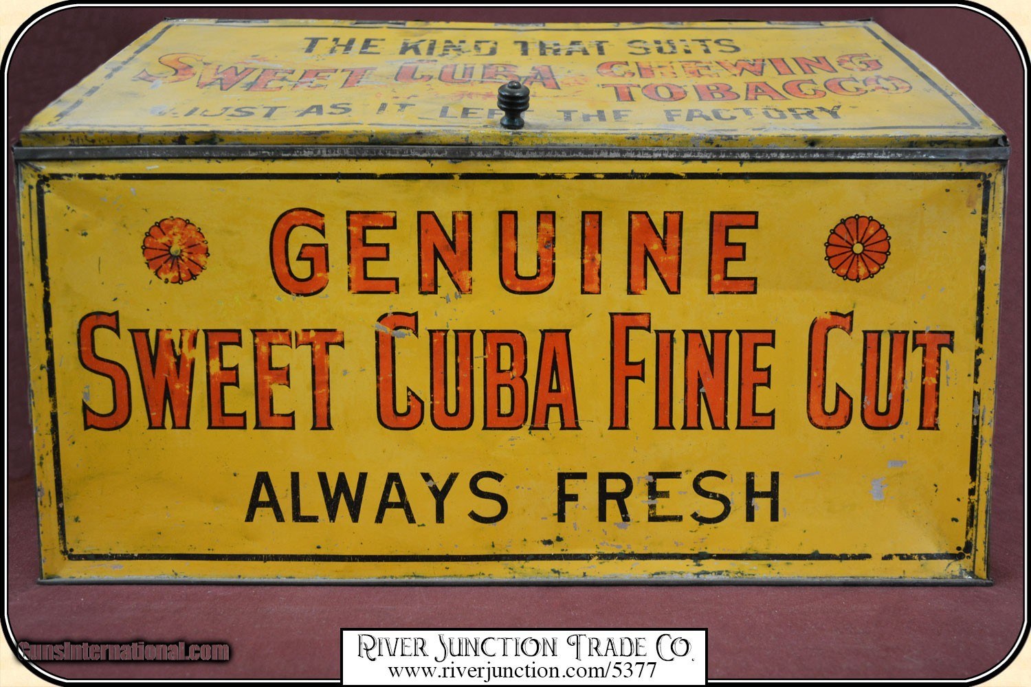 Tobacco Advertising Tin Store Display Box For Sale - 