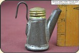 ( Make Offer) Gold Miner's tea pot oil wick cap Lamp. - 8 of 11