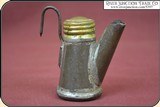( Make Offer) Gold Miner's tea pot oil wick cap Lamp. - 2 of 11