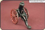 Antique Old US Copper Cast Iron Black Powder Signal Cannon - 9 of 14