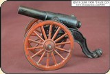 Antique Old US Copper Cast Iron Black Powder Signal Cannon - 3 of 14