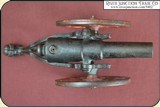 Antique Old US Copper Cast Iron Black Powder Signal Cannon - 7 of 14