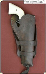 Antique OLIVE Brand Holster for a Colt 1873 4 3/4 or 5 1/2 inch barrel - 1 of 13