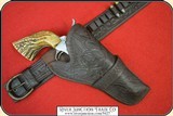 Vintage Antique bench made Holster and belt. - 7 of 18