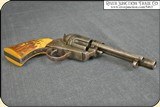 If you like odd balls like I do, here is and interesting one. An old Single Action revolverwith a Belgium proof mark on the cylinder and marked - 9 of 17