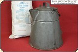 Coffee Pot - 4 1/2 Gallons - BIG BIG BIG Cowboy Copper Bottom Tin coffee pot RJT#5469 -$600.00 - 2 of 9