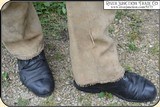 (Make Offer ) Original 1880 Hand-sewn ELK Hide Trousers with beaded pockets - 7 of 11
