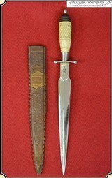 Great bone handled Mexican Dagger with sheath - 1 of 11