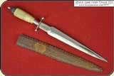 Great bone handled Mexican Dagger with sheath - 3 of 11