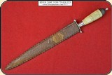 Great bone handled Mexican Dagger with sheath - 2 of 11