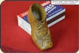 Antique Hand carved shoe & 1 box STRIKE ANYWHERE Matches - 7 of 7