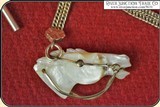 Look, Killer Antique Watch Chain Mother of Pearl Fob - 6 of 9