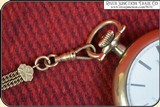 Look, Killer Antique Watch Chain Mother of Pearl Fob - 8 of 9