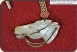 Look, Killer Antique Watch Chain Mother of Pearl Fob - 7 of 9