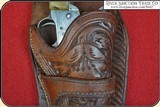 Uniquely styled Colt Single Action Army holster for 4 3/4" barrel - 5 of 9