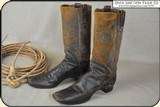 Original antique Old West boots - 3 of 11