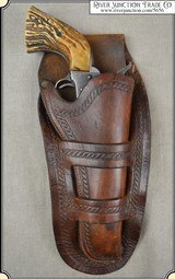 Classic vintage double loop Single Action holster - 1 of 8