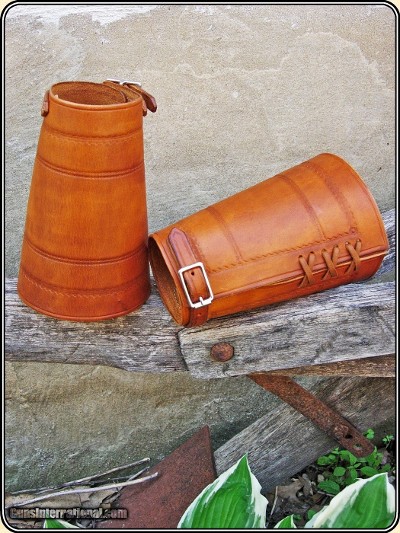 Cowboy Riding Roping Wrist Cuffs Border Stamped - Image 4 of 5