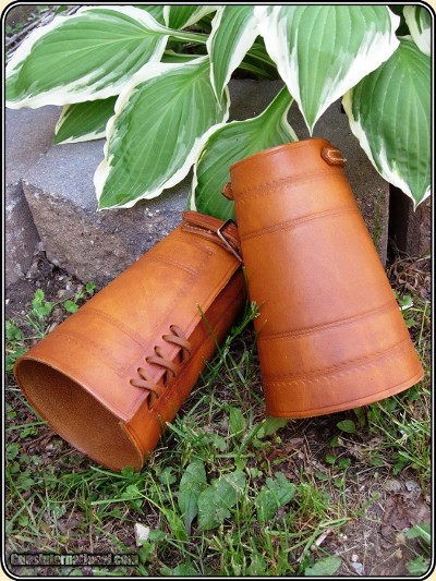Cowboy Riding Roping Wrist Cuffs Border Stamped - Image 3 of 5