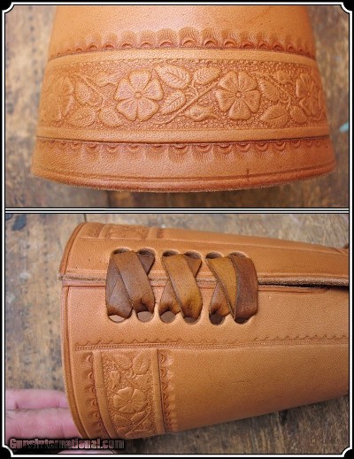 Deluxe Cowboy Riding Roping Cuffs - Image 2 of 5