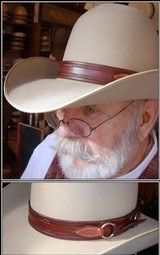 Men's Hat - Leather Hat Band Hand-crafted ~ Made Exclusively for RJT Co. - 2 of 4