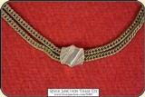Look, Killer Antique Watch Chain Mother of Pearl Fob - 6 of 8