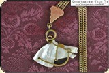 Look, Killer Antique Watch Chain Mother of Pearl Fob - 3 of 8