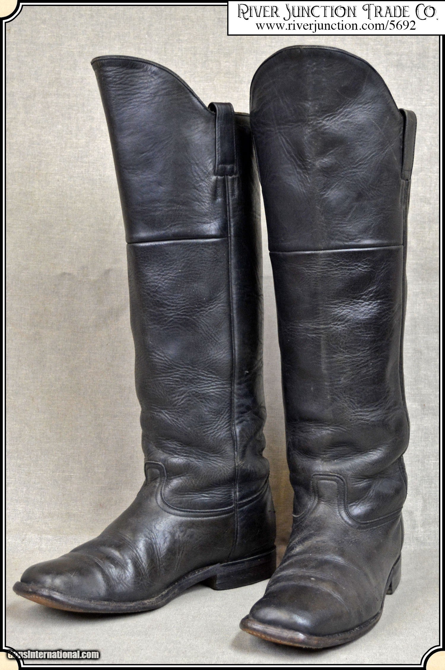 Used 1860s-style Cavalry Boot Size 10-10 1/2 D