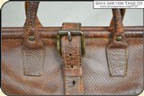 Bag - medium size carpet bag style leather bag. - 9 of 11
