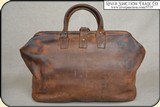 Bag - medium size carpet bag style leather bag. - 5 of 11