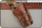Cross Draw - Cheyenne Holster with brass spots for 4 3/4 - 5 1/2 inch barrel - 2 of 9