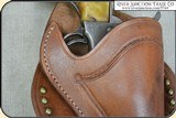 Cross Draw - Cheyenne Holster with brass spots for 4 3/4 - 5 1/2 inch barrel - 7 of 9