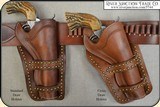 Cross Draw - Cheyenne Holster with brass spots for 4 3/4 - 5 1/2 inch barrel - 3 of 9