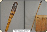 An
incredibly beautiful, unique late nineteenth century antique Bamboo walking stick. This cane has a lot of character and substance. The shaft is ma - 2 of 8