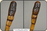 An
incredibly beautiful, unique late nineteenth century antique Bamboo walking stick. This cane has a lot of character and substance. The shaft is ma - 3 of 8