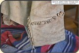 Museum Quality original brain tanned elk hide Frontiersmen Shirt - 9 of 18