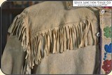 Museum Quality original brain tanned elk hide Frontiersmen Shirt - 7 of 18