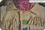 Museum Quality original brain tanned elk hide Frontiersmen Shirt - 6 of 18