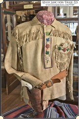 Museum Quality original brain tanned elk hide Frontiersmen Shirt - 1 of 18
