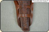 Hand tooled Holster - Mexican Double Loop Holster Copied from original in the River Junction Collection - 6 of 13