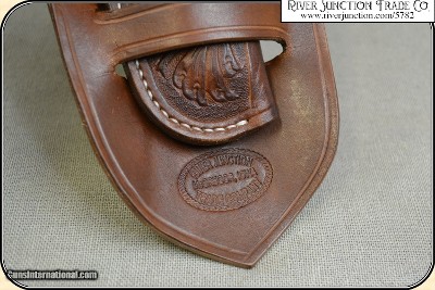 Hand tooled Holster - Mexican Double Loop Holster Copied from original in the River Junction Collection - Image 9 of 13