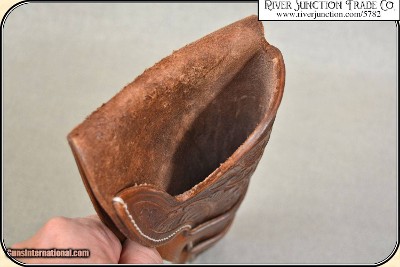 Hand tooled Holster - Mexican Double Loop Holster Copied from original in the River Junction Collection - Image 10 of 13