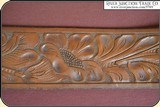 Excellent hand tooled Heiser gunbelt. - 7 of 9