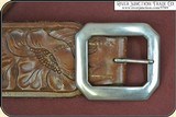 Excellent hand tooled Heiser gunbelt. - 4 of 9