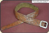Excellent hand tooled Heiser gunbelt. - 2 of 9