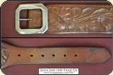 Excellent hand tooled Heiser gunbelt. - 8 of 9