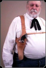 Improved 7.5 Texas Shoulder Holster Copied from original in the River Junction Collection - 7 of 8