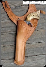 Improved 7.5 Texas Shoulder Holster Copied from original in the River Junction Collection - 2 of 8