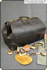 (Make Offer) Antique Big Leather Satchel - 1 of 17